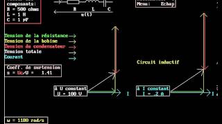 Circuit RLC série  Diagramme de Fresnel [upl. by Uase]