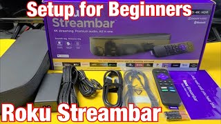 How to SetupConnect Roku Streambar for Beginners [upl. by Hux]