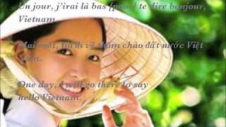 Bonjour Vietnam paroles  lyrics Hello Vietnam by Trần Thái Hoà [upl. by Mure721]