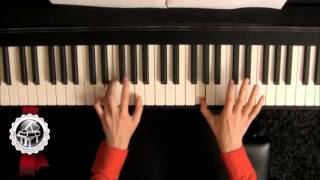 quotSanta Luciaquot Piano Tutorial SLOW [upl. by Parnas]