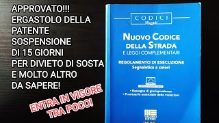 NUOVO CODICE Della STRADA Tutte le Novità in 10 Minuti [upl. by Schulein]