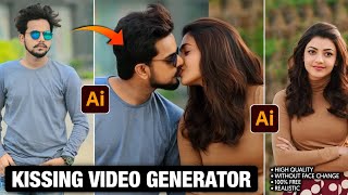 Trending Ai Kissing Video Editing  2 Photo Kissing Video Ai  Kissing Video Generator  Hugging Ai [upl. by Enyehc]