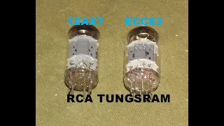 TUNGSRAM ECC83 vs RCA 12AX7A Tube Comparison Seymour Duncan SSL3 [upl. by Ellesirg326]