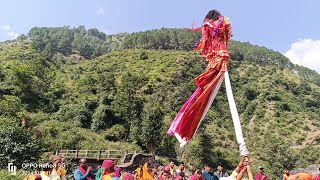 मां राजराजेश्वरी चंडिका देवरा यात्रा भ्रमण तलौंजा गांव में भाग2💐व ध्याणियों से विदाई लेते समय🥲। [upl. by Rayburn785]