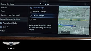 Audio Settings for Lexicon® Sound System  Genesis G90  HowTo  Genesis USA [upl. by Nnylcaj]