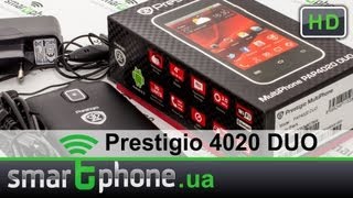 Prestigio MultiPhone 4020 DUO  обзор [upl. by Essam279]