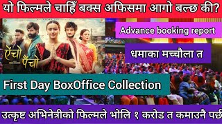 AINCHO PAINCHO NEW NEPALI MOVIE ADVANCE BOOKING REPORT ll FIRST DAY BOX OFFICE COLLECTION 2023 [upl. by Edra281]