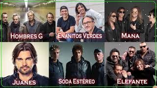 Hombres G Soda Estéreo Enanitos Verdes Mana Jaguares Elefante Juanes Rock En Español [upl. by Armbruster]