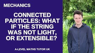 Alevel Mechanics what if the string was NOT light or NOT inextensible… [upl. by Ateuqahs425]