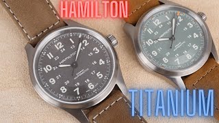 38mm or 42mm Hamilton Khaki Field Titanium [upl. by Ailimat307]