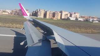 Airbus A321 Wizzair 4K landing at Rome Ciampino Airport wizzair [upl. by Esinev140]