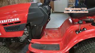 How to adjust belt tension on craftsman riding mower [upl. by Siloa963]