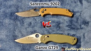 Sanrenmu 9202 vs Ganzo G729 A Comparison [upl. by Marteena]