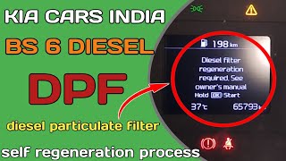 DPF Self regeneration process in kia cars  Diesel filter regeneration required kia seltos [upl. by Arahset]