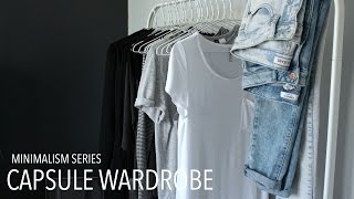 MONOCHROME CAPSULE WARDROBE  MINIMALISM SERIES [upl. by Nidnarb]