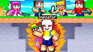 HUNTERS vs IMPOSTOR Speedrunner In Minecraft [upl. by Roinuj]