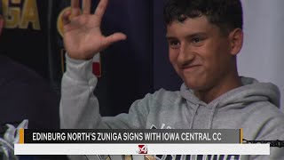 Edinburg Norths Zuniga signs with Iowa Central Comm College [upl. by Flanna]