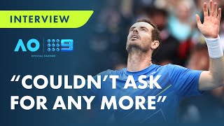 Andy Murrays emotional return to the top Australian Open 2022  PostMatch Interview [upl. by Otir]