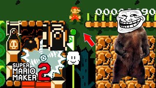 This Doesnt Make Any Sense  Super Mario Maker 2  Bearwares The Trolley Ride to Goomber City [upl. by Llennor51]