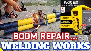 HOW DO I WELD REPAIR BOOM GATE BARRIER  YAMATO INVERTER WELDING MACHINE  TAGALOG [upl. by Malory882]