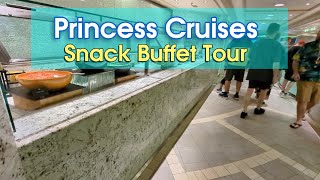 Princess Cruises Afternoon Snack Buffet Food Tour 2024 Regal Princess [upl. by Favien]