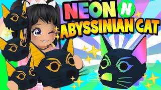 Making The FIRST NEON ABYSSINIAN CAT in ADOPT ME UPDATE roblox [upl. by Airotciv]