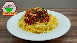 Die wirklich beste Bolognese Soße für Spaghetti amp Lasagne  Einfach selber machen  MyFoodMax Rezept [upl. by Naejarual]