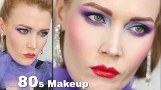 80s inspired makeup look  retro makeup [upl. by Hardigg18]