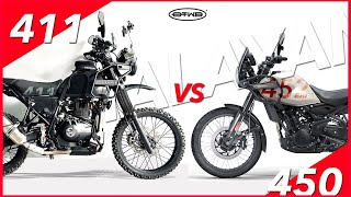 KEY DIFFERENCES 411 OR 450 HIMALAYAN  SERIOUS COMPARO [upl. by Issirk]