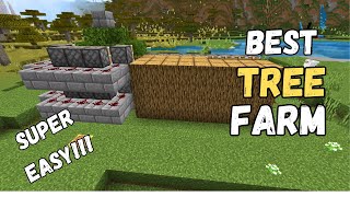 AFK Tree Farm in Minecraft Bedrock 120 [upl. by Cort]