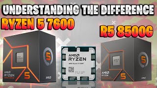 Ryzen 5 7600 vs Ryzen 5 7500f vs R5 8500G vs R5 8400F  The Difference [upl. by Salangia603]