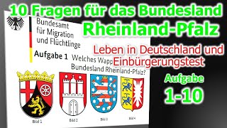 Leben in Deutschland und Einbürgerungstest 20232024Rheinland Pfalz [upl. by Johen564]