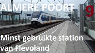 ALMERE POORT  Het minst gebruikte station in Flevoland  JULIEN [upl. by Ettesil400]