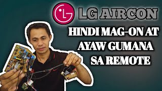 HOW TO REPAIR LG AIRCON REMOTE NOT FUNCTIONING [upl. by Ylrebnik67]