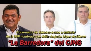 Gobernador de Tabasco de Morena Javier May acusa a Adán Augusto de pactar con el CJNG [upl. by Bresee]