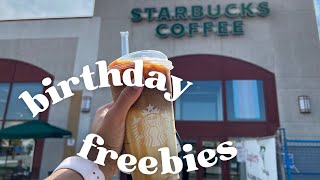 BIRTHDAY FREEBIES How to get FREE STUFF on your birthday in Canada [upl. by Aienahs]