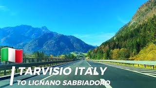 Driving from Tarvisio Italy to Lignano Sabbiadoro 4K UHD [upl. by Sorci13]