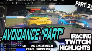 iRacing Twitch Highlights 23S1W2P2 20  26 December 2022 Part 2 Funny moves saves wins fails [upl. by Enomaj]