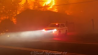 091024 Bridge Fire from Wrightwood CA [upl. by Htebi271]