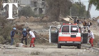 Palestinian man reportedly shot by Israeli snipers during truce [upl. by Vashtia]