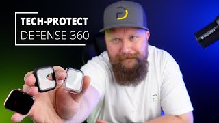 Mocne Etui do Smartwatchy z Hartowanym Szkłem na Ekran  TechProtect Defense360 [upl. by Sukramaj535]