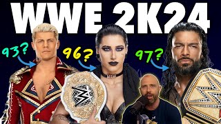 Reacting To The CRAZY WWE 2K24 Roster Ratings 🤨 [upl. by Itirahc385]