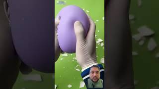 Balloon squeezed with hand satisfyingsqueezing satisfying oddlysatisfying squeeze balloon [upl. by Ahsiuqram]