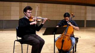 Bach InventionsDuet arranged for Cello and Violin [upl. by Enamrahs]