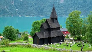 Norway  Urnes stavkirke stave church [upl. by Aneeres]