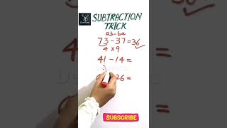 Subtraction Trick DeerMaths maths subtraction tricks [upl. by Lednew573]