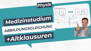 Abbildungsgleichung umstellen einfach erklärt  Physik für Mediziner   Übungsaufgaben Optik [upl. by Shutz]