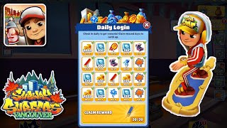 Subway Surfers Vancouver 2024 Daily login  Login 20 Times to get Ssskater Board  Jake Star Outfit [upl. by Wyne417]