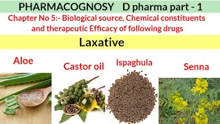 LaxativePharmacognosyDpharma [upl. by Ahsaela]