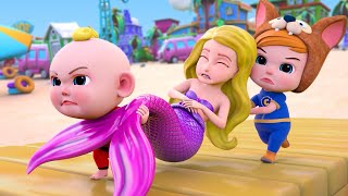 Mermaid Pregnant Song  Baby Police Rescue Pregnant Mermaid  Funny Kids Songs amp More Nursery Rhymes [upl. by Kone]